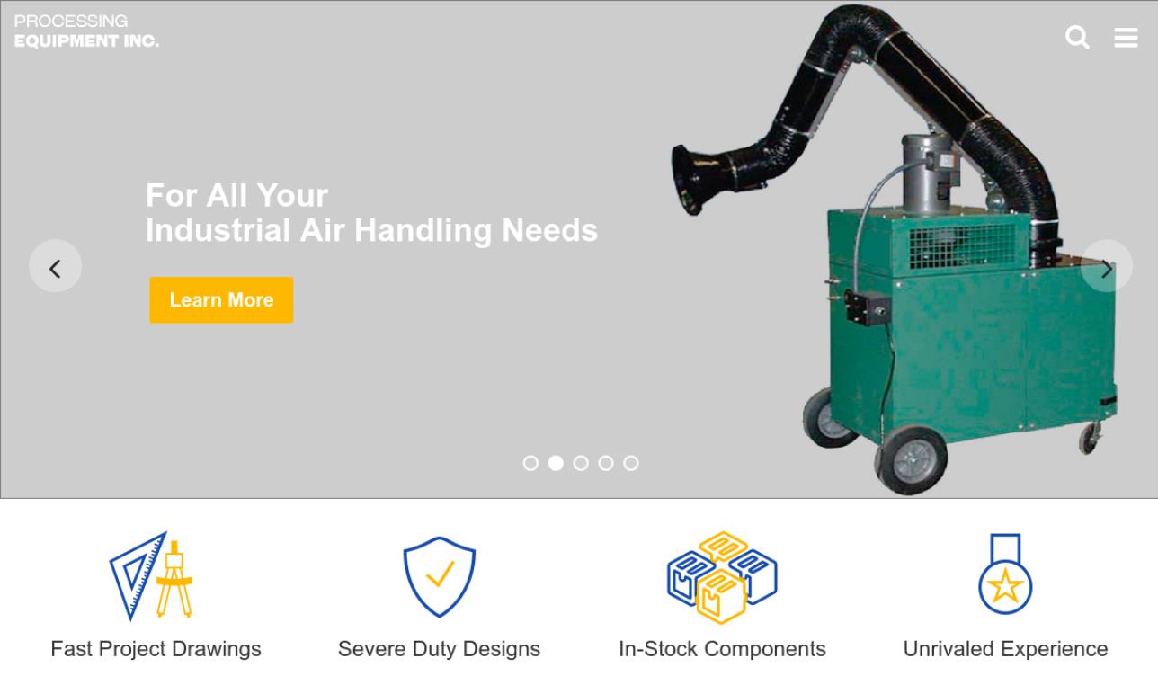 Processing Equipment, Inc. Dust Collecting Systems