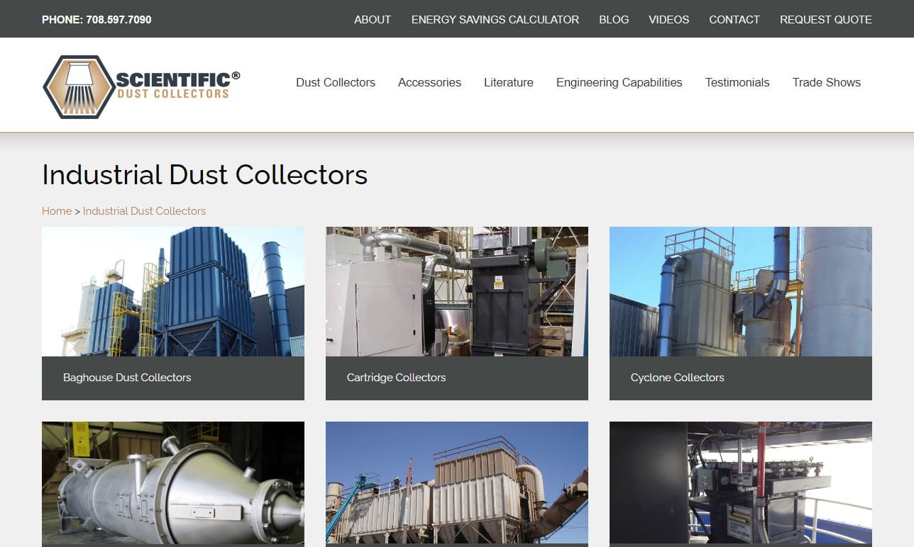 Scientific Dust Collectors Scientific Dust Collectors